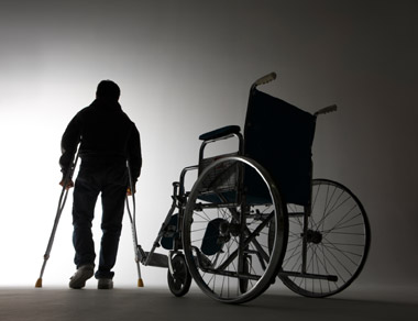 Photo: Wheelchair & crutches